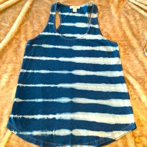 NWOT Tie dyed blue tank top